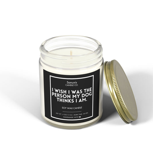 Wish I Was My Dog’s Hero – Gift Candle