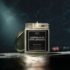 Caffeine Is My Love Language | Funny Candle for the Ultimate Coffee Lover